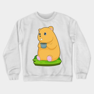 Hamster Coffee Cup Crewneck Sweatshirt